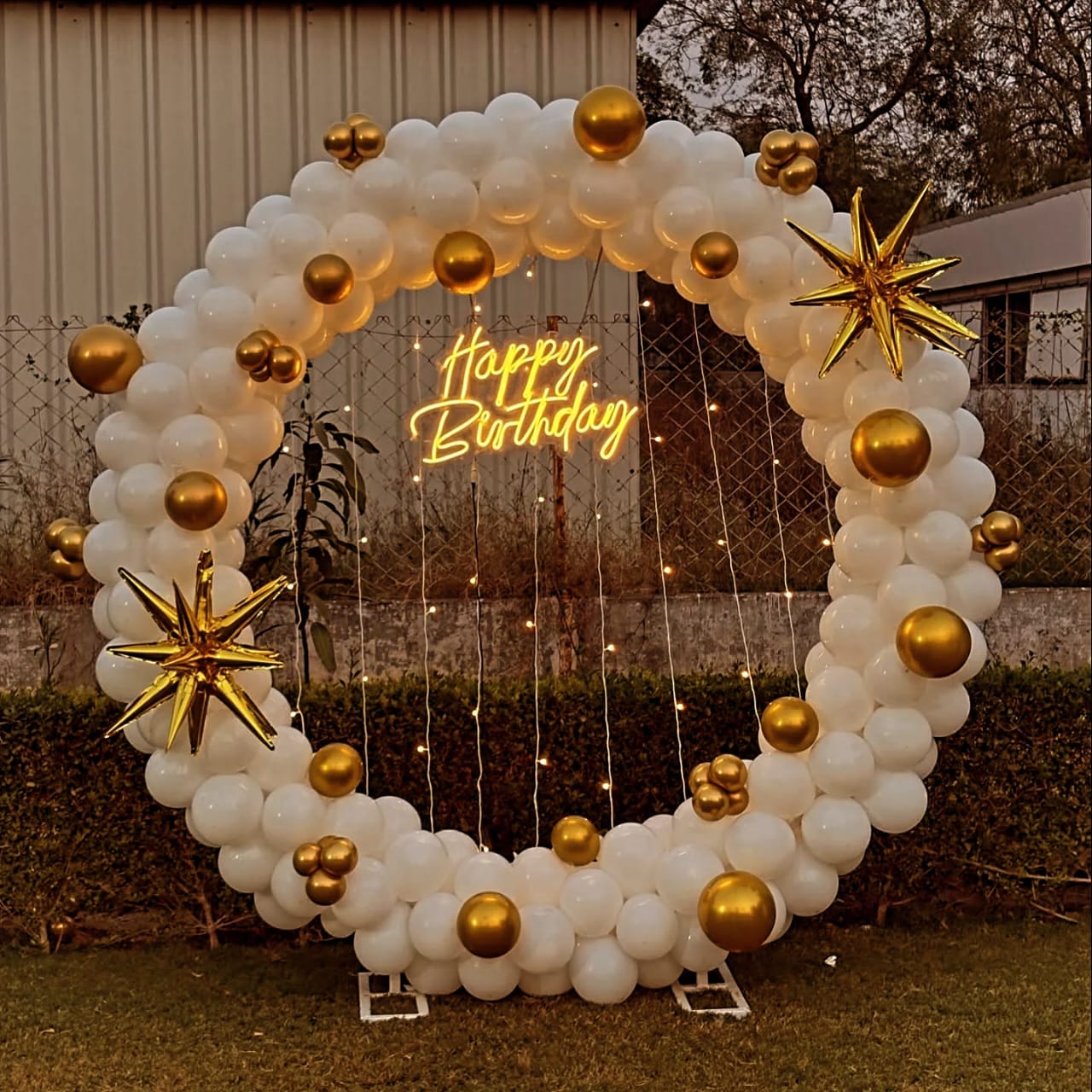Pastel Balloon Decoration Setup